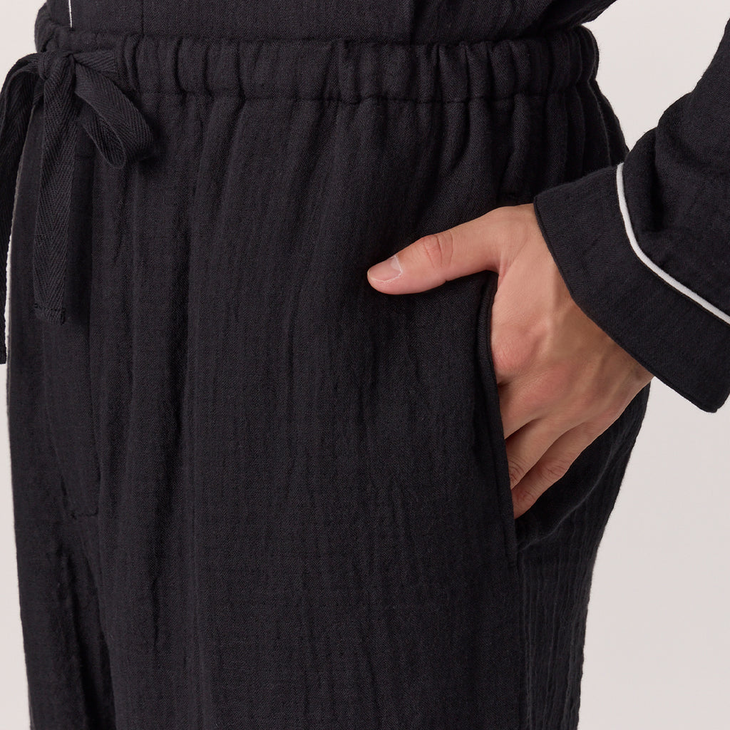 Marshmallow Gauze pyjamas in Black