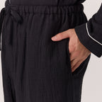 Marshmallow Gauze pyjamas in Black