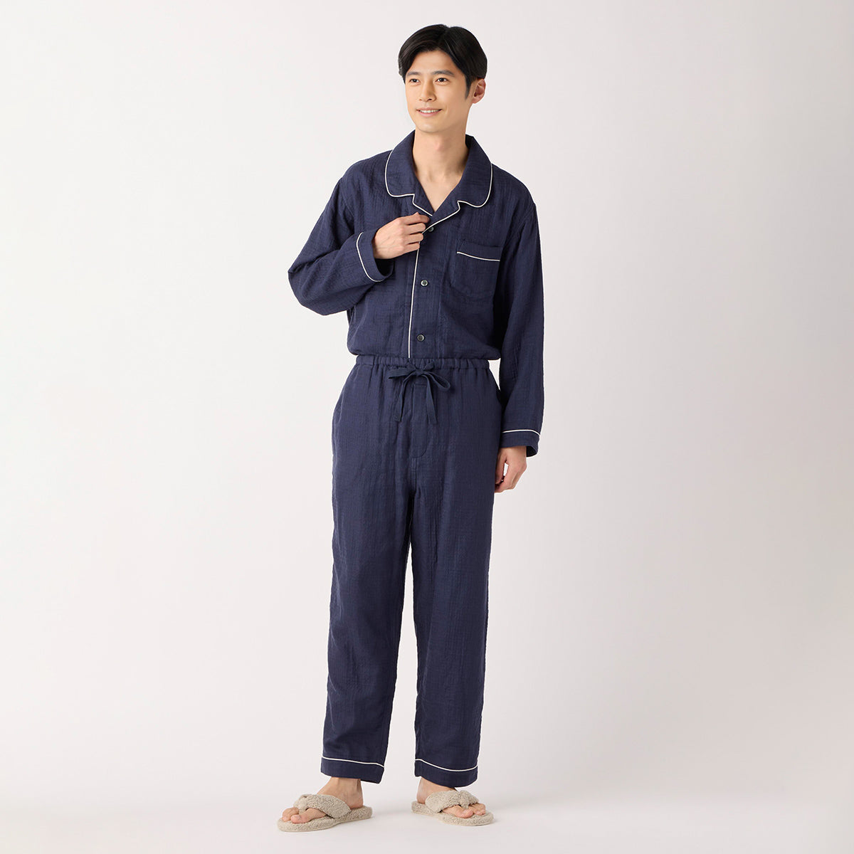 Marshmallow Gauze pyjamas in Navy