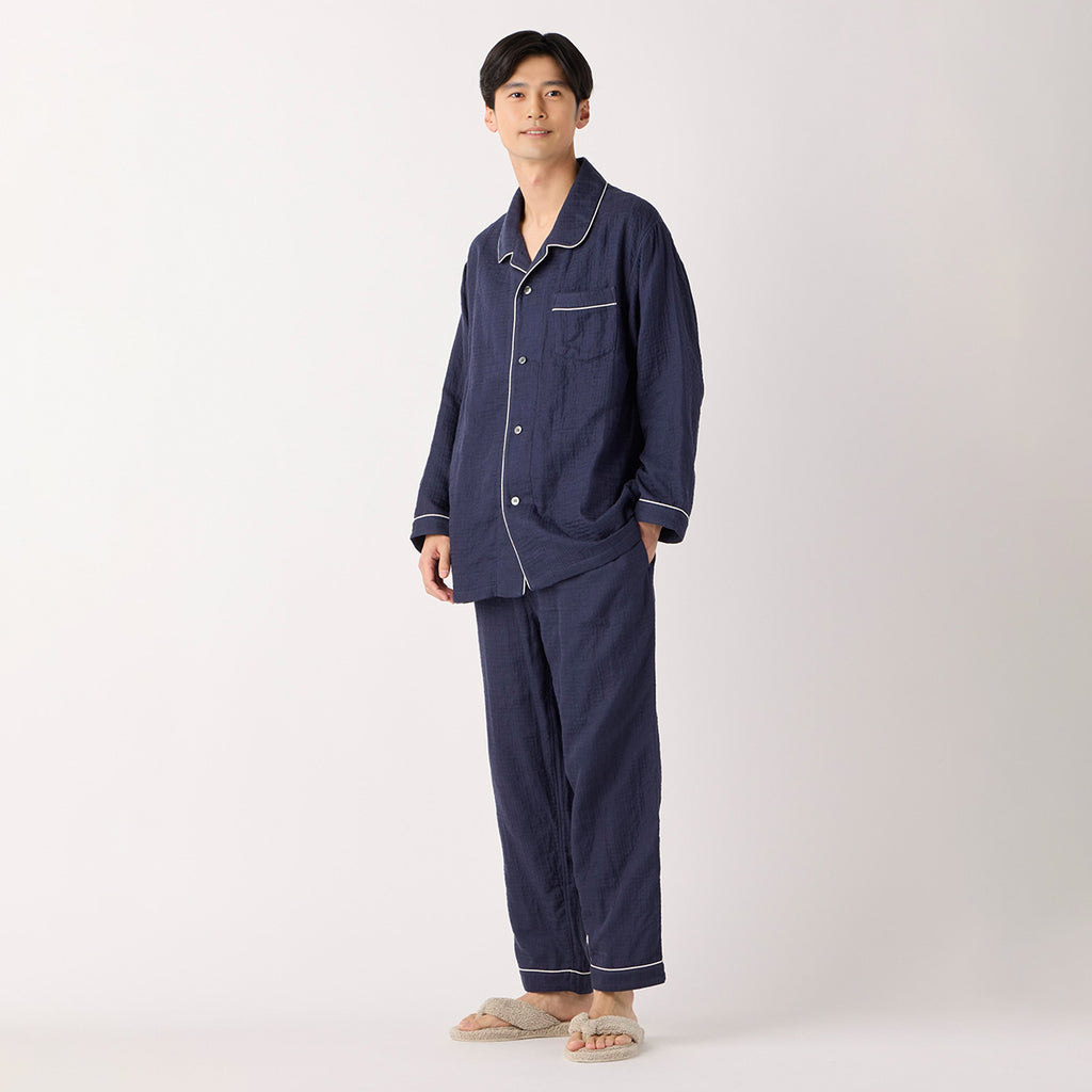 Marshmallow Gauze pyjamas in Navy