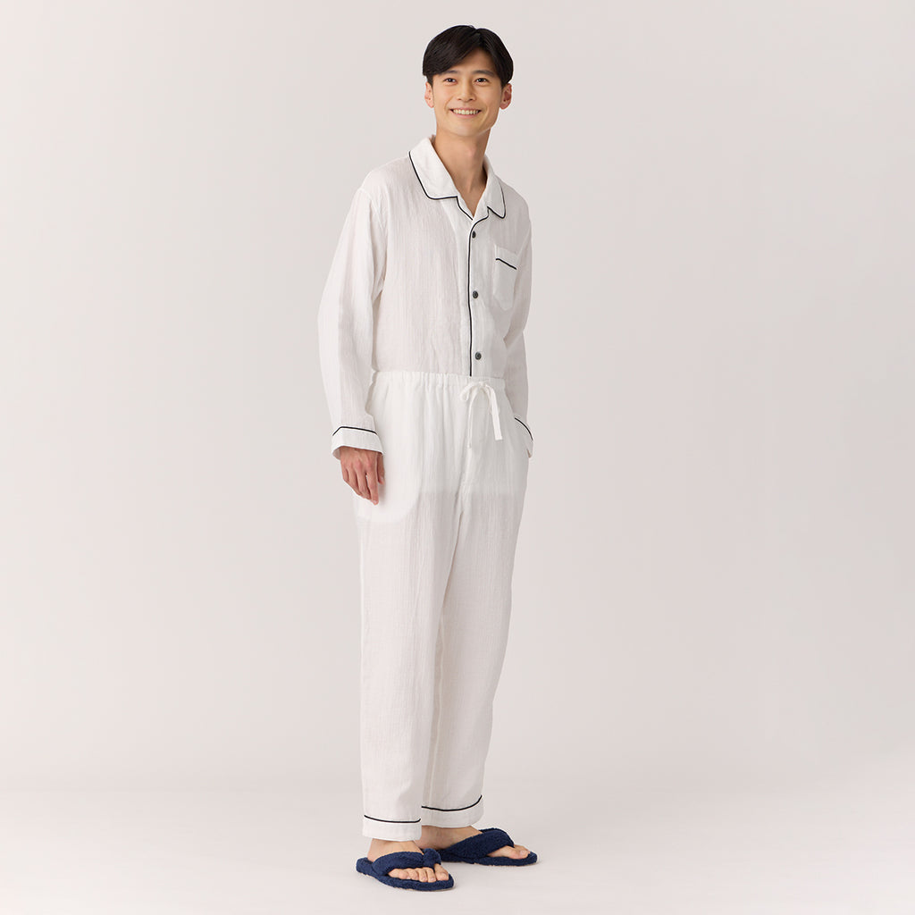 Marshmallow Gauze pyjamas in White