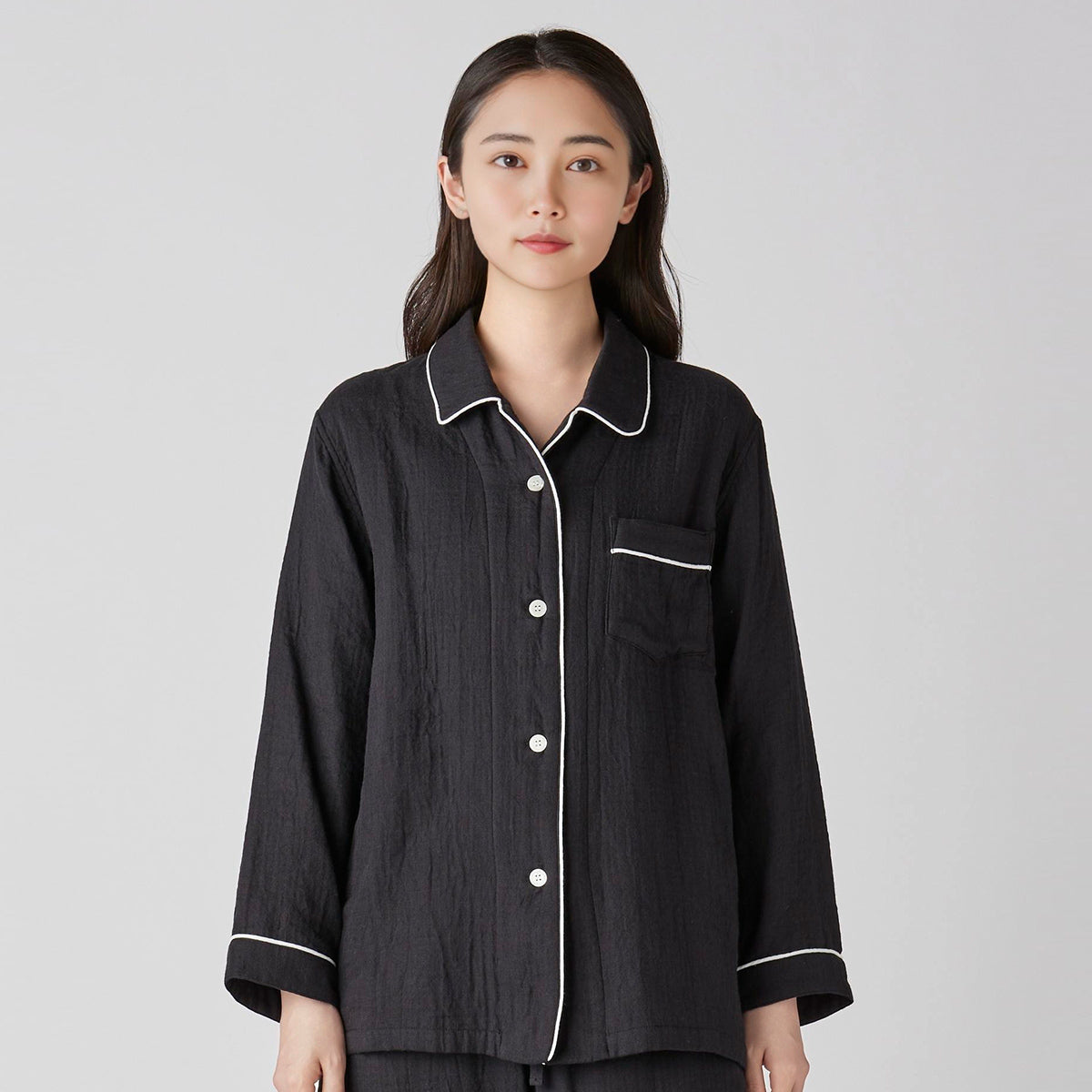 Marshmallow Gauze pyjamas in Black