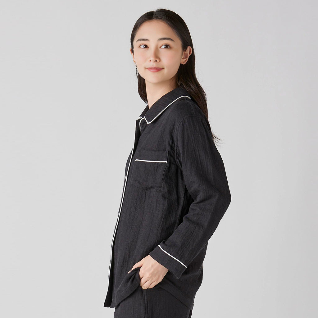 Marshmallow Gauze pyjamas in Black