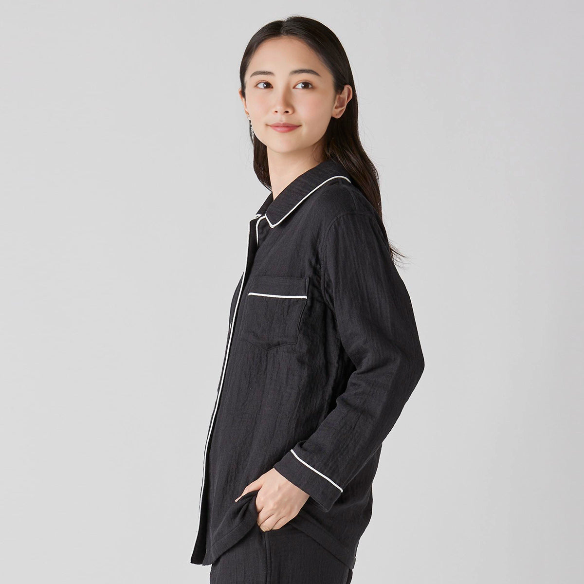 Marshmallow Gauze pyjamas in Black
