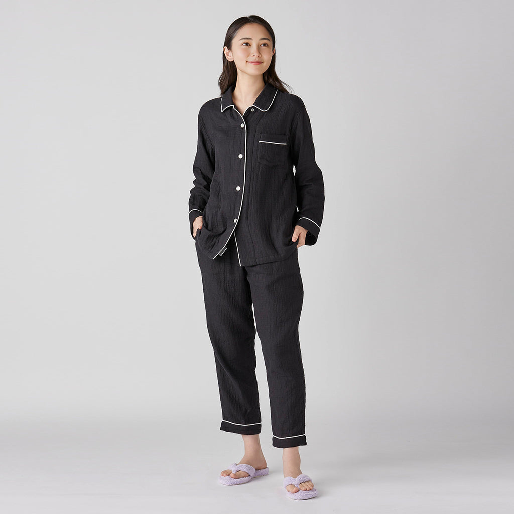 Marshmallow Gauze pyjamas in Black