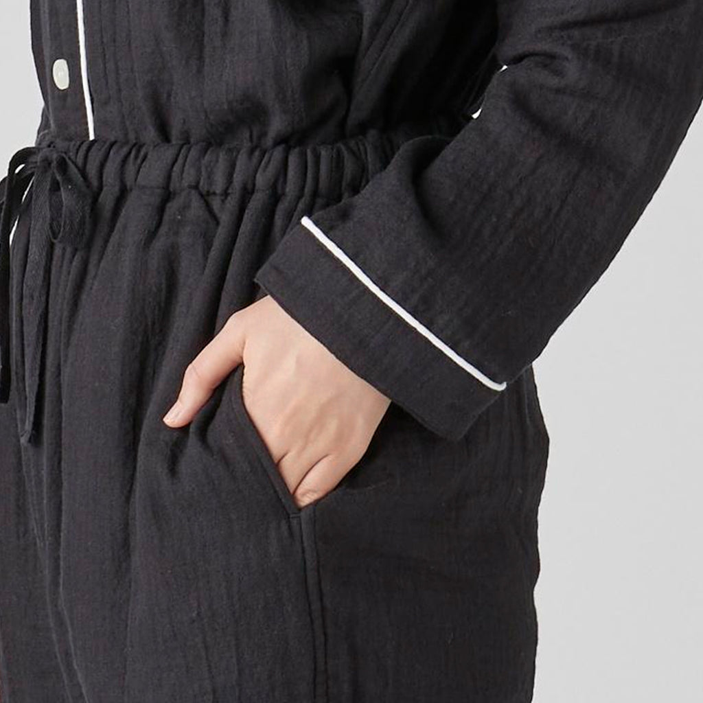 Marshmallow Gauze pyjamas in Black