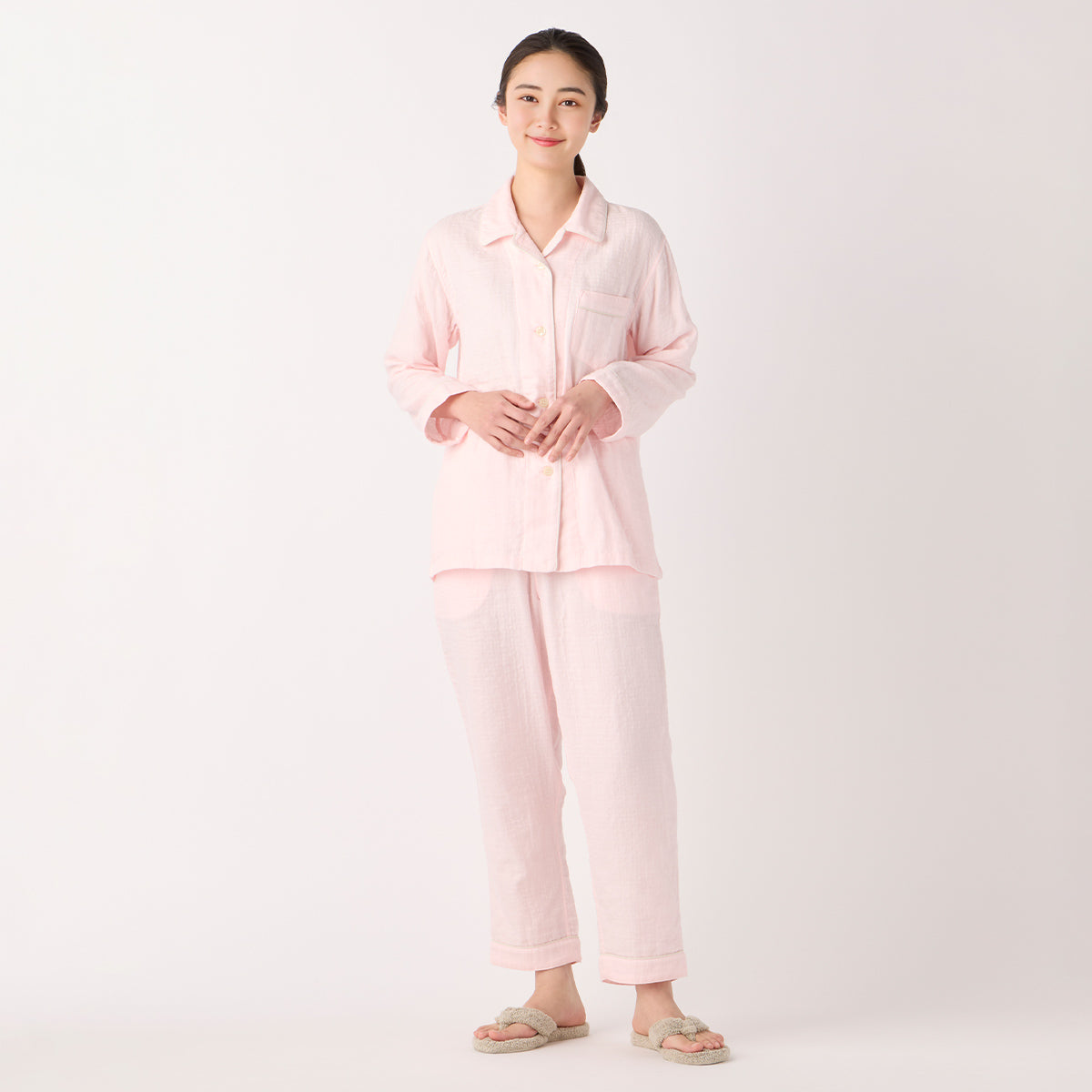 Marshmallow Gauze pyjamas in Light Pink