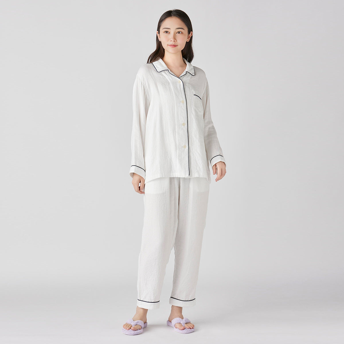 Marshmallow Gauze pyjamas in White