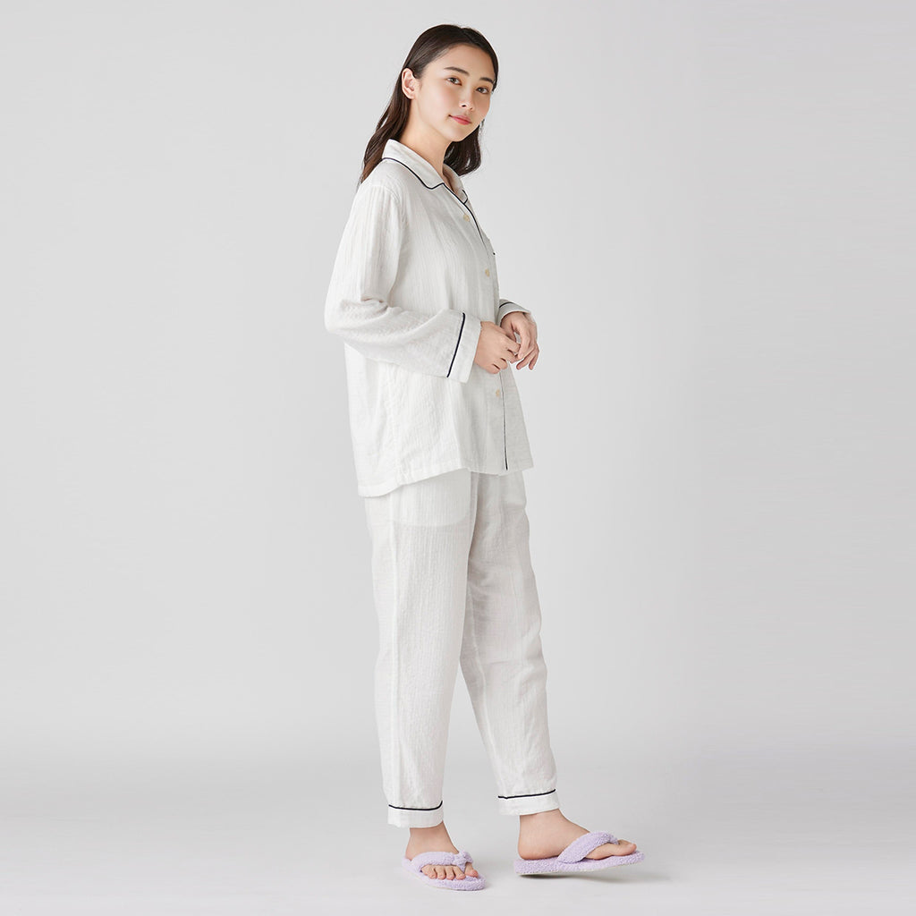 Marshmallow Gauze pyjamas in White