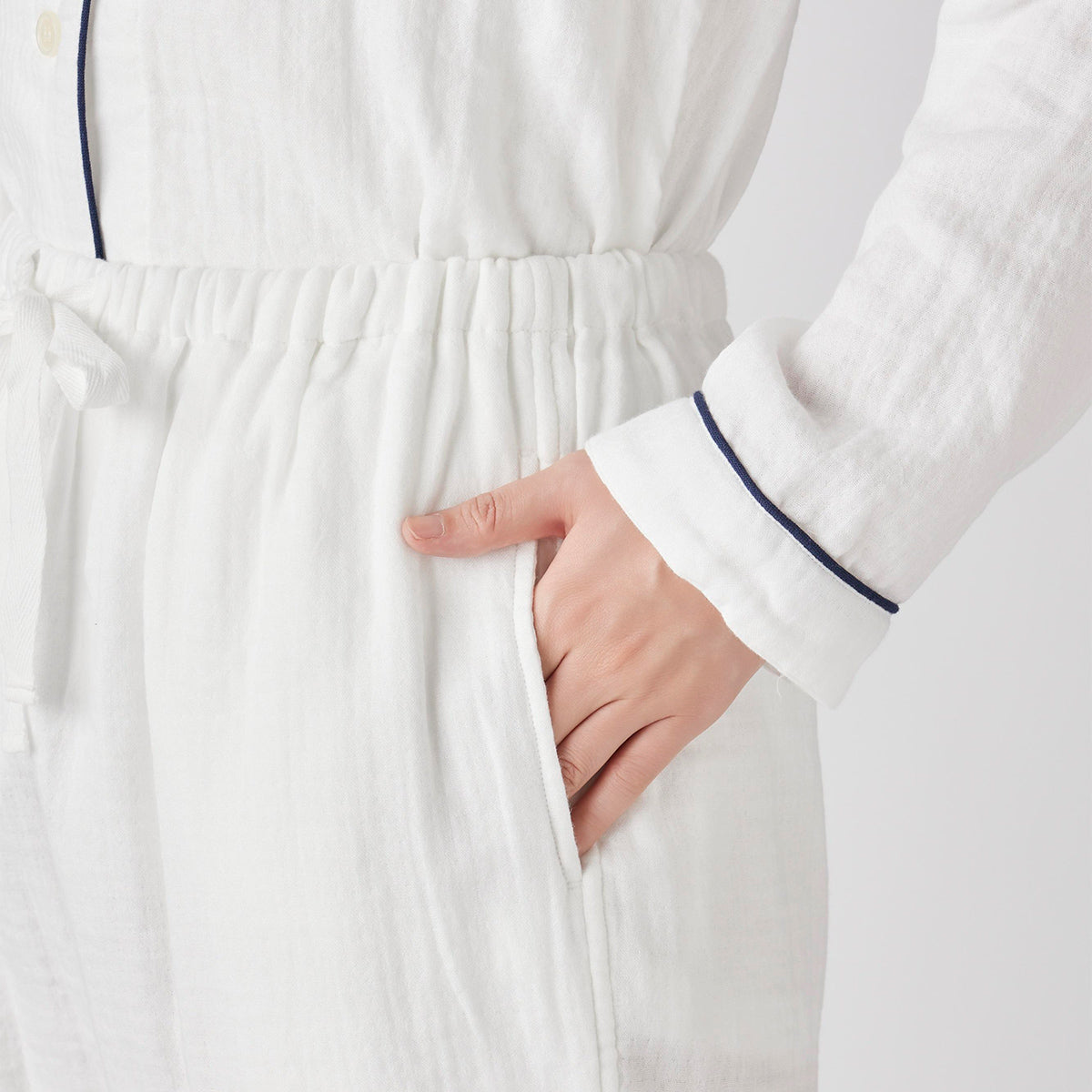 Marshmallow Gauze pyjamas in White