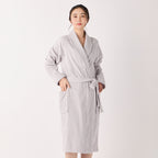 Lightweight Yarn bath robe in Grey