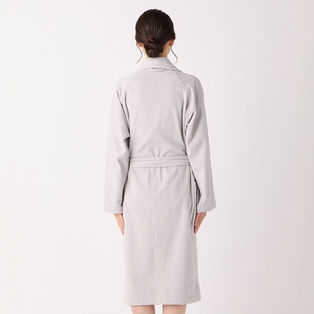 Lightweight Yarn bath robe in Grey