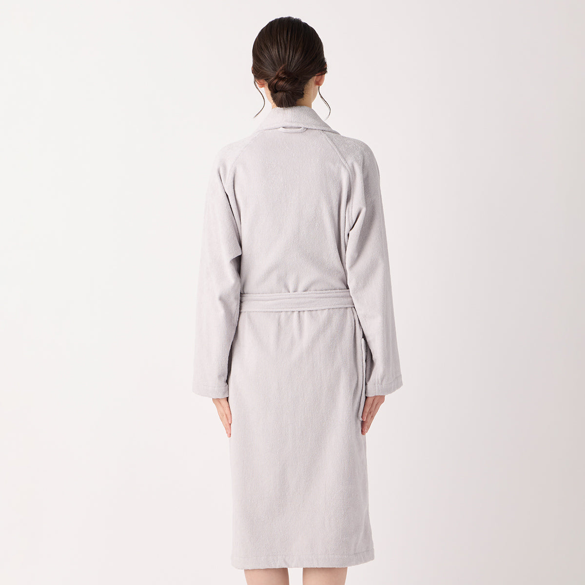Lightweight Yarn bath robe in Grey