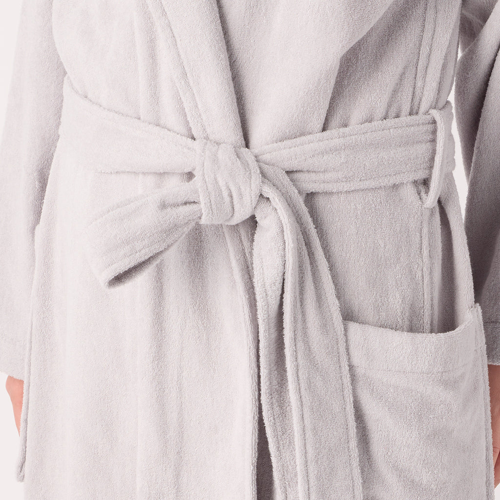 Lightweight Yarn bath robe in Grey
