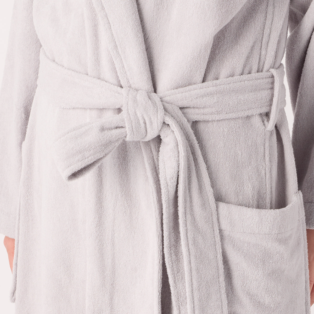 Lightweight Yarn bath robe in Grey
