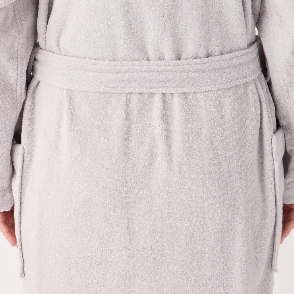 Lightweight Yarn bath robe in Grey