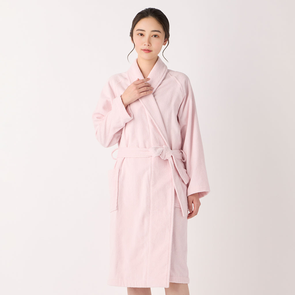 Lightweight Yarn bath robe in Pink