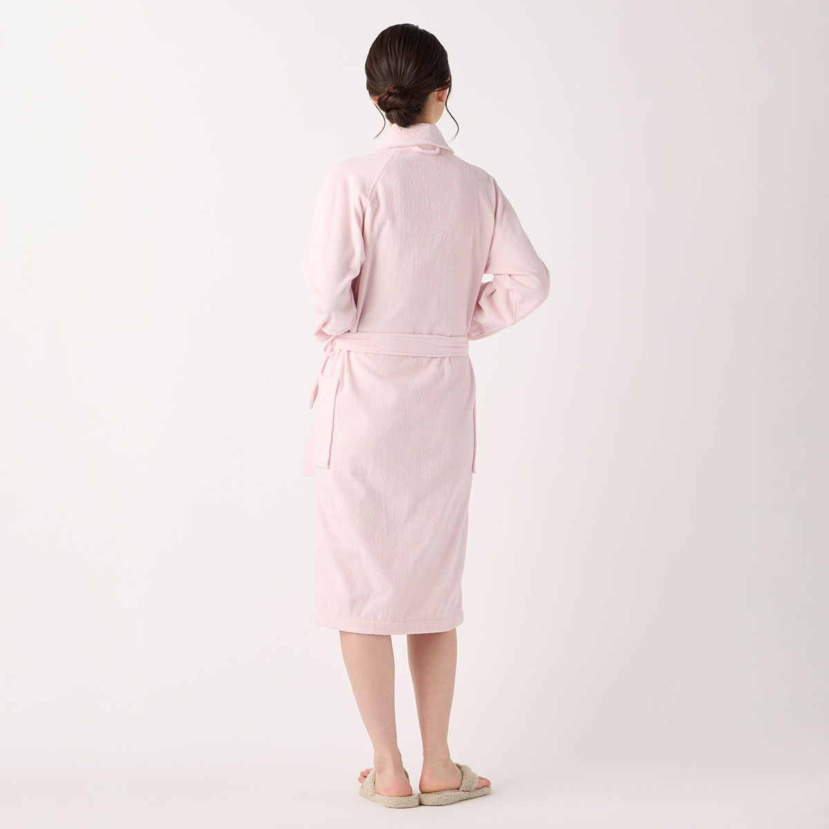 Lightweight Yarn bath robe in Pink