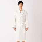Lightweight Yarn bath robe in White