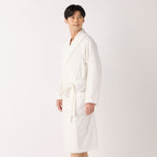 Lightweight Yarn bath robe in White