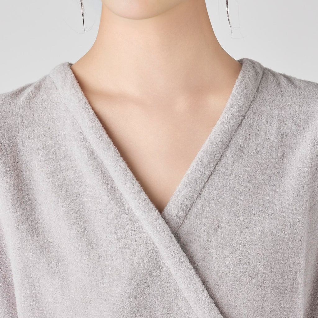 Airy Touch bath robe in Grey