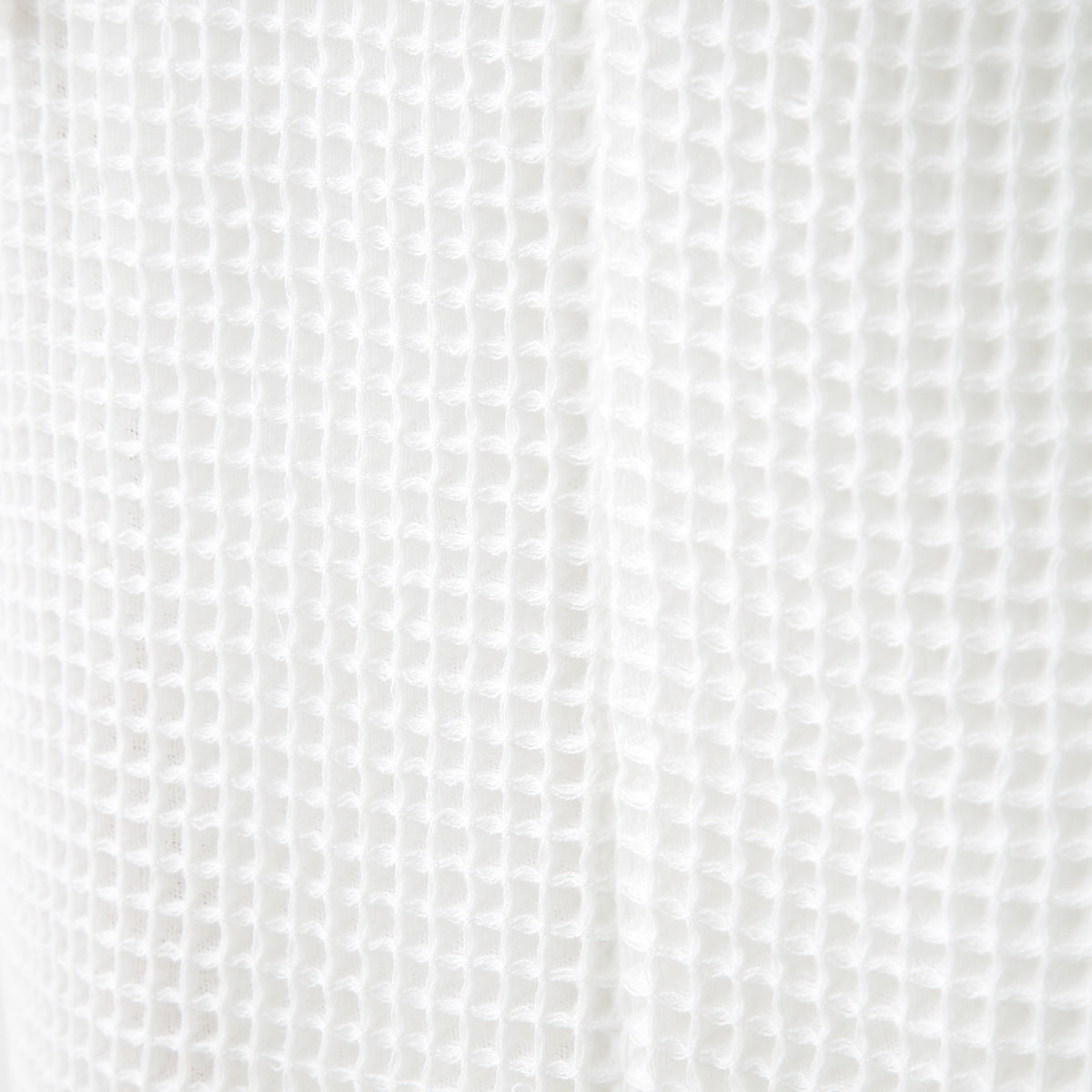 Waffle Shawl Collar bath robe in White