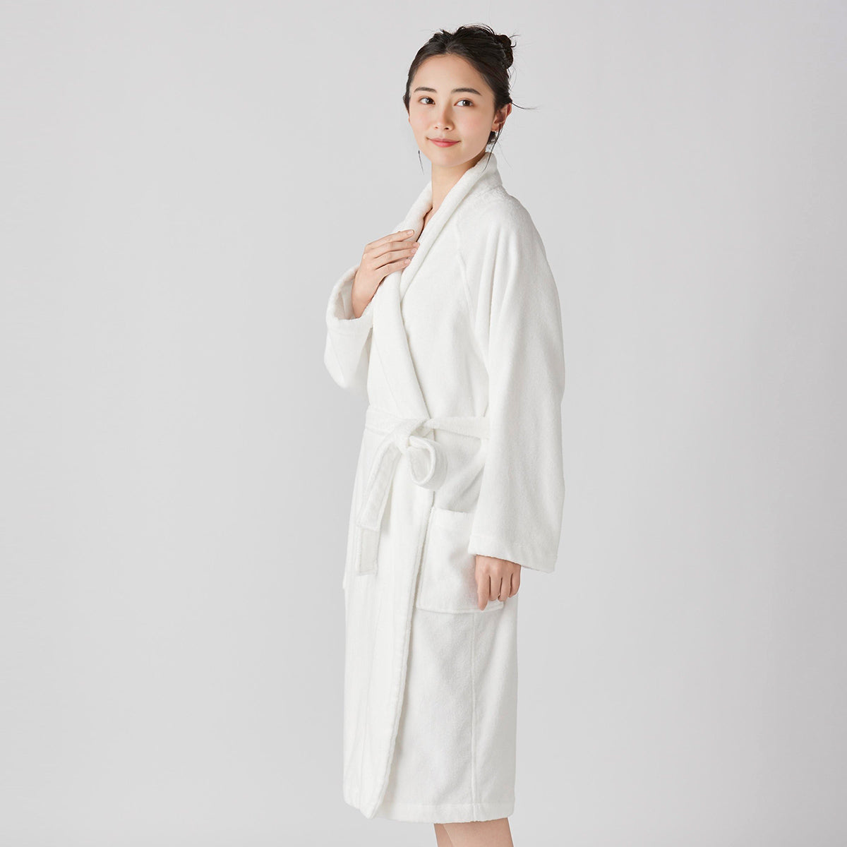 Beauty Skincare bath robe in White