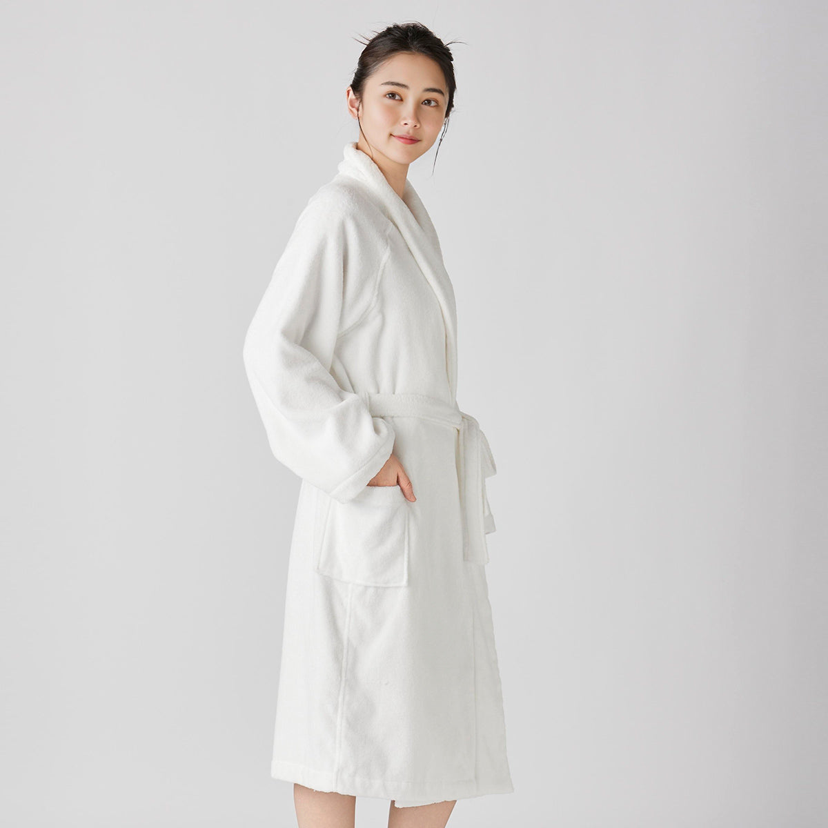 Beauty Skincare bath robe in White