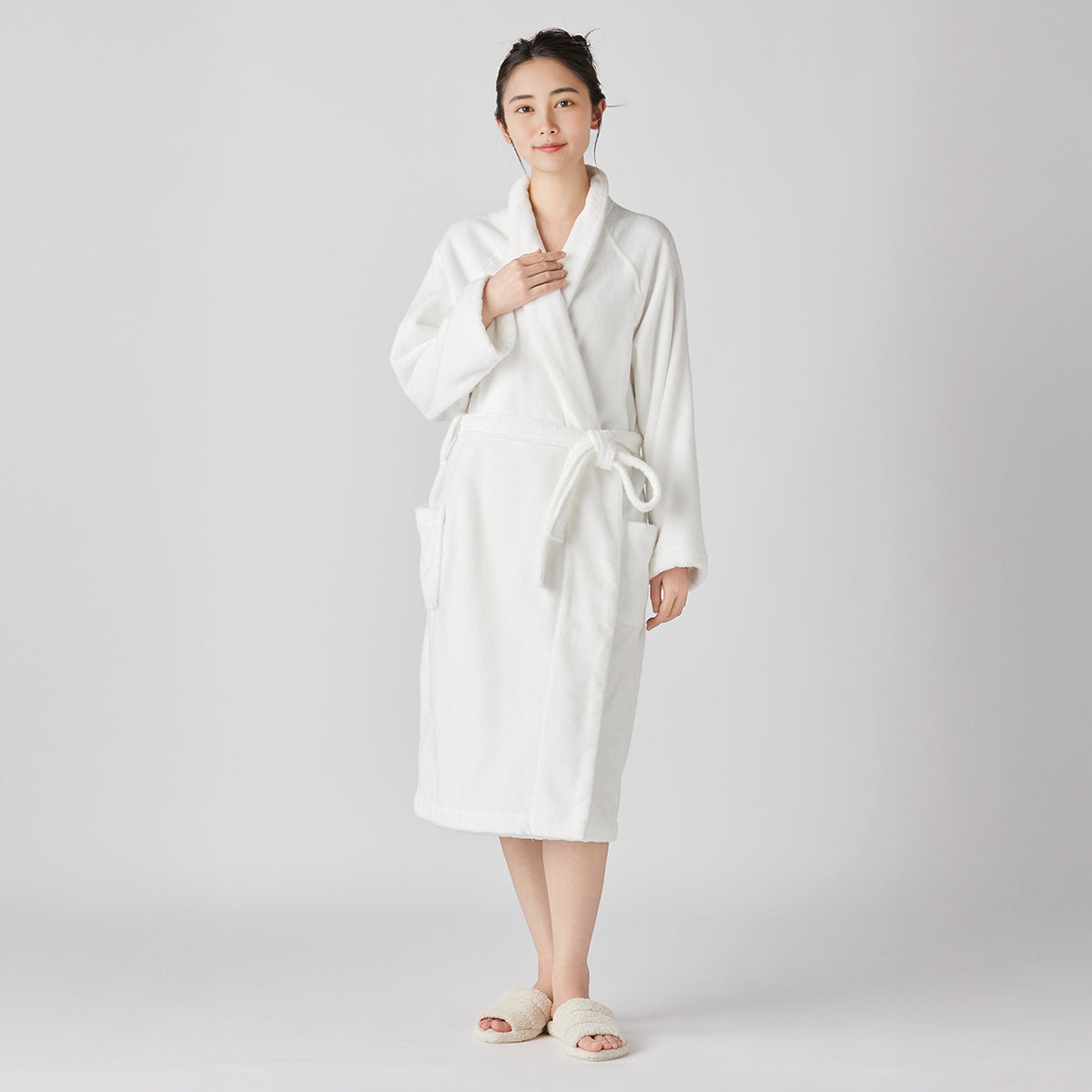 Beauty Skincare bath robe in White