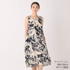 Crepe Gauze dress in Light Beige