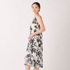 Crepe Gauze dress in Light Beige