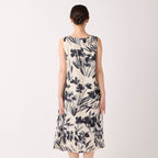 Crepe Gauze dress in Light Beige
