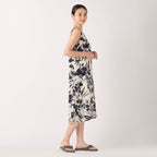 Crepe Gauze dress in Light Beige
