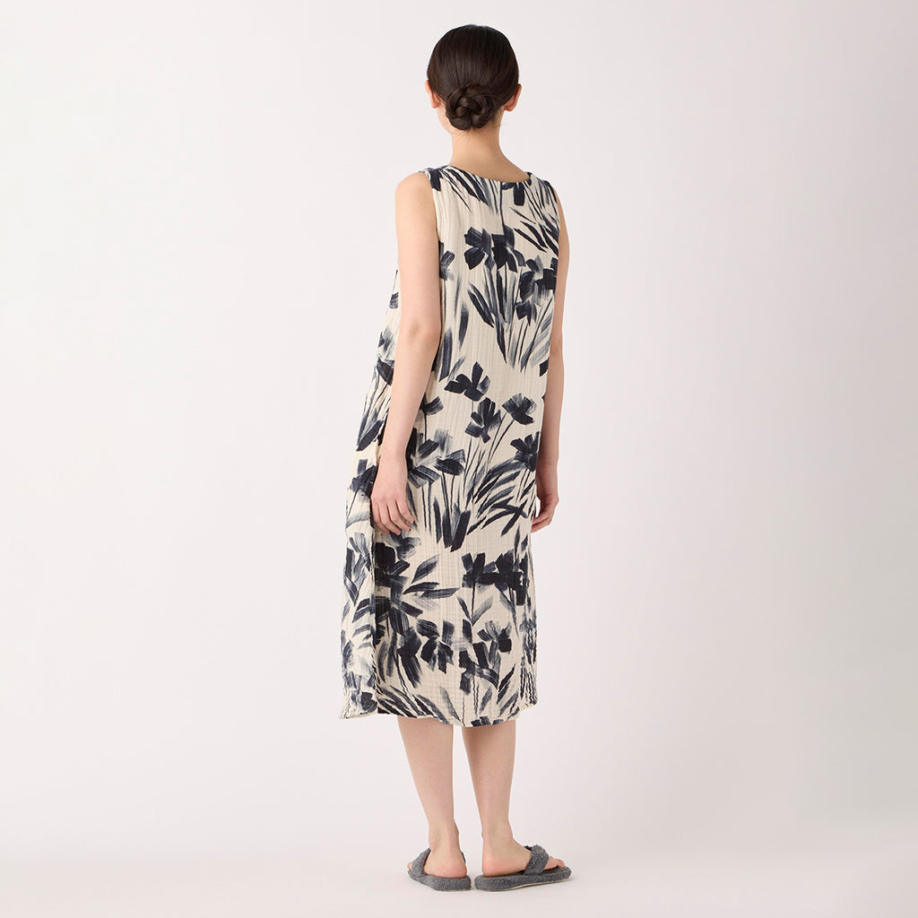 Crepe Gauze dress in Light Beige
