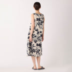 Crepe Gauze dress in Light Beige