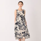 Crepe Gauze dress in Light Beige