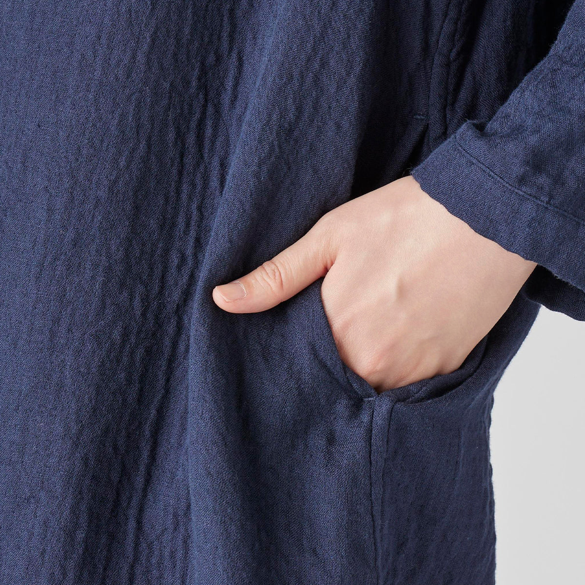 Marshmallow Gauze dress in Navy