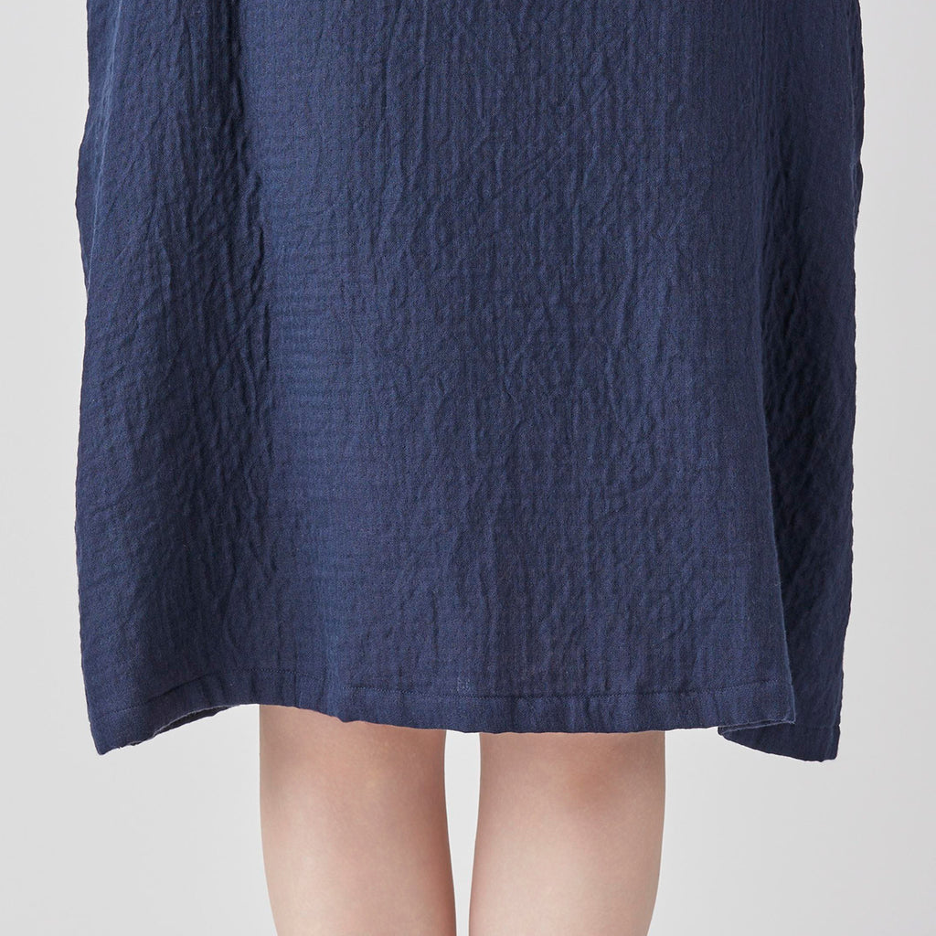 Marshmallow Gauze dress in Navy