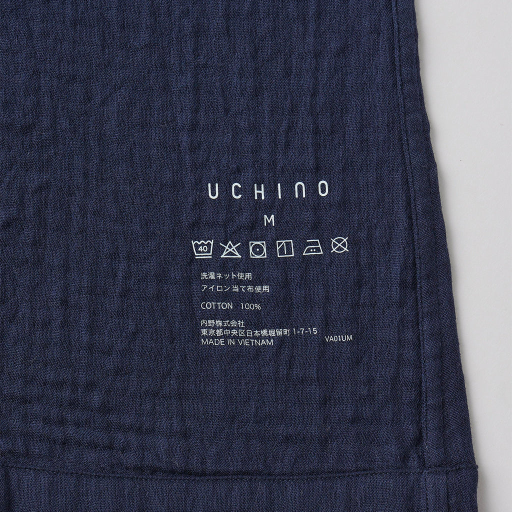 Marshmallow Gauze dress in Navy