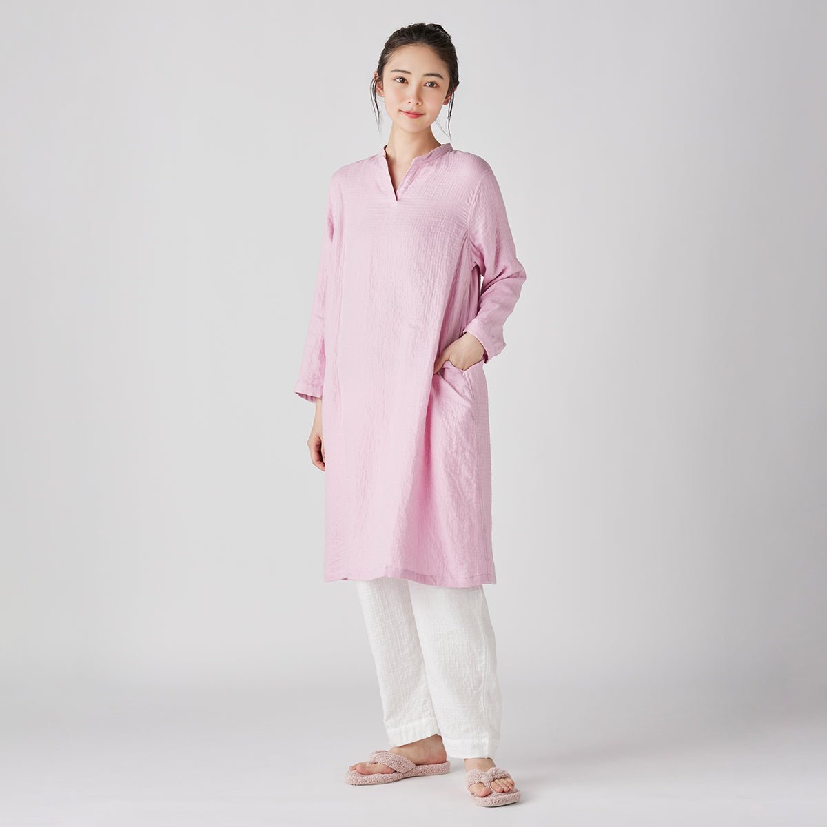 Marshmallow Gauze dress in Pink