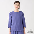 Crepe Gauze pullover in Blue