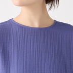 Crepe Gauze pullover in Blue
