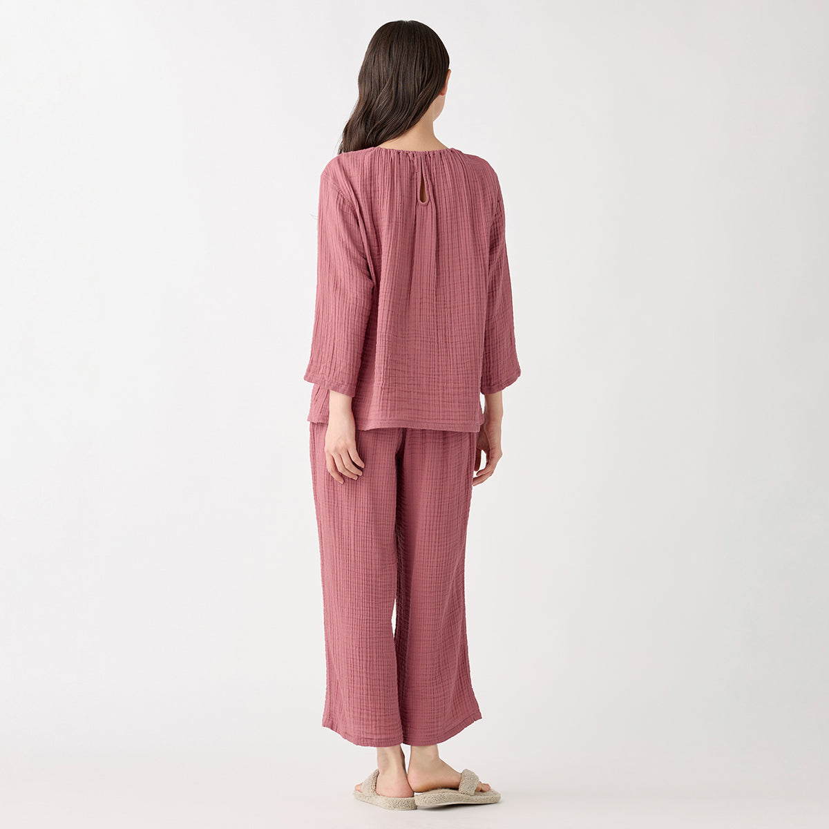 Crepe Gauze pullover in Pink