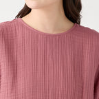 Crepe Gauze pullover in Pink