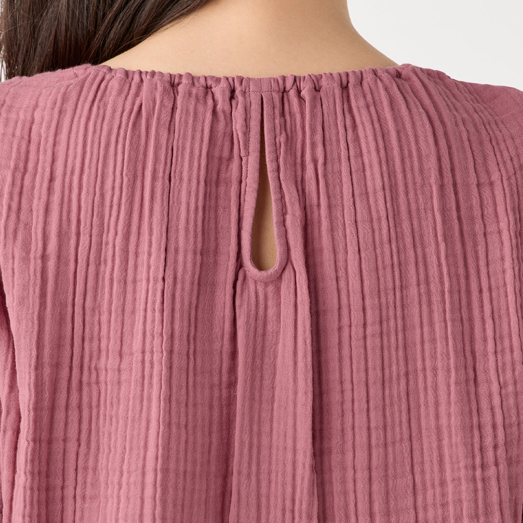 Crepe Gauze pullover in Pink