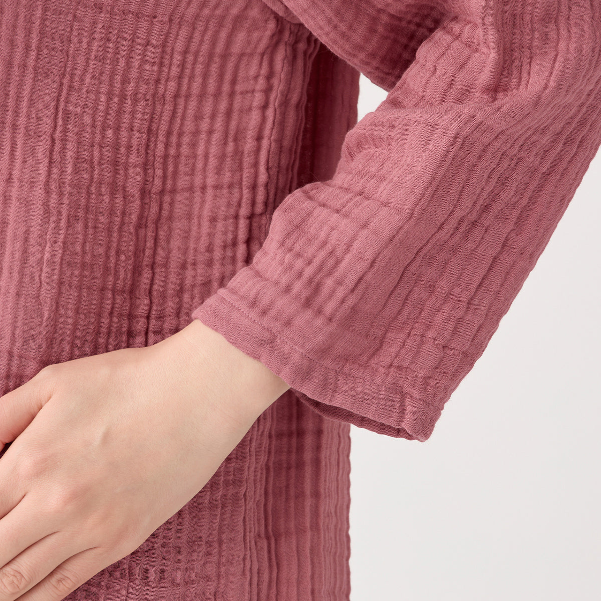 Crepe Gauze pullover in Pink