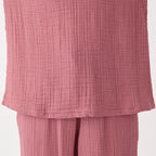 Crepe Gauze pullover in Pink