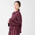 Marshmallow Gauze blouse in Dark Red