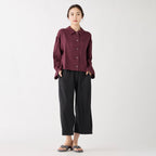Marshmallow Gauze blouse in Dark Red