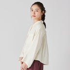 Marshmallow Gauze blouse in Ivory